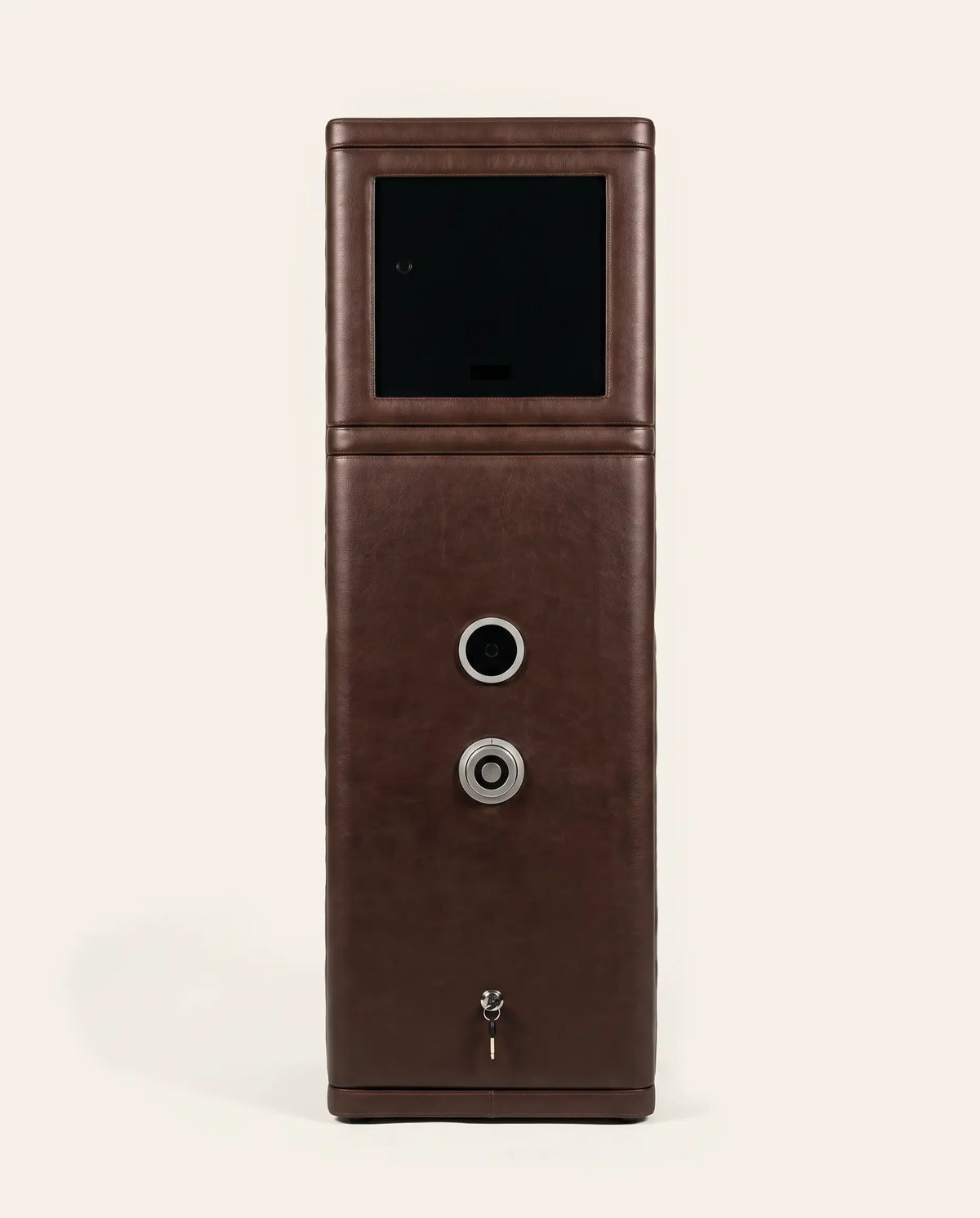 Mercier & Fils Vendôme cocoa watch safe for 12 watches closed